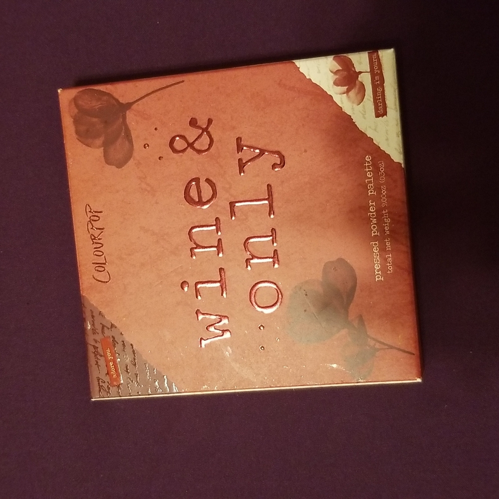 ColourPop wine and only eyeshadow palette